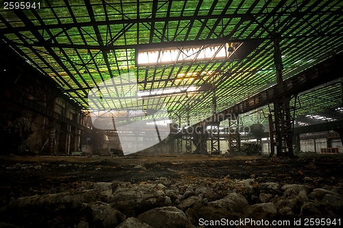 Image of Large industrial hall under construction