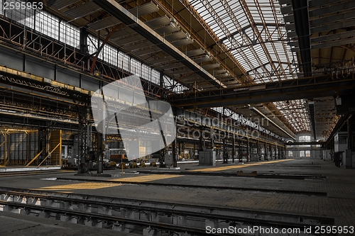 Image of Large industrial hall of a repair station