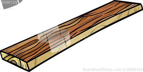Image of plank or board cartoon clip art