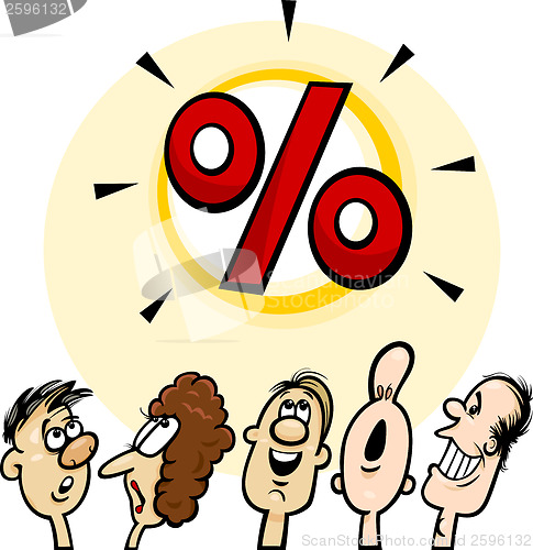 Image of big sale concept cartoon illustration