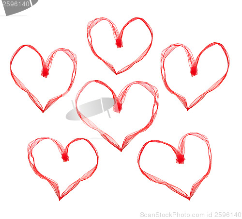 Image of Red valentine hearts