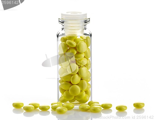 Image of bottle of yellow valerian extract pills