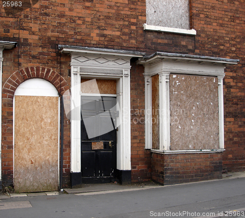 Image of Boarded up house