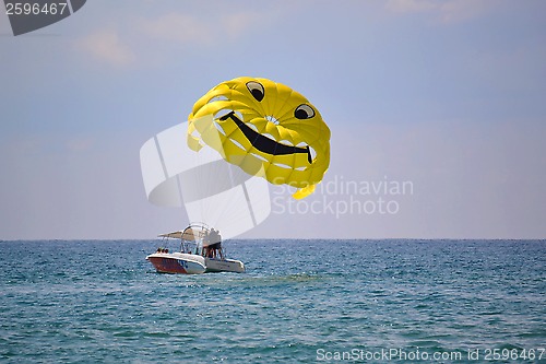 Image of Sea entertainments. Parachute.