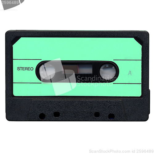 Image of Tape cassette with green label