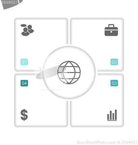 Image of Modern design brochures with info graphic icons
