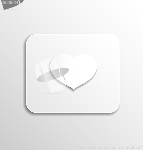 Image of Heart from paper for Valentines day