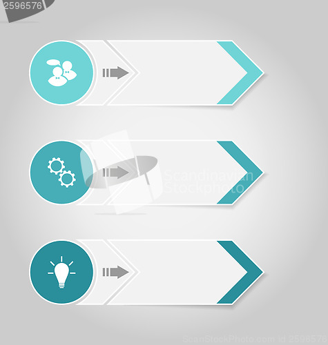 Image of Set modern design banners with infographics elements