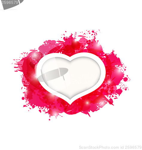 Image of Beautiful heart for card Valentine's day