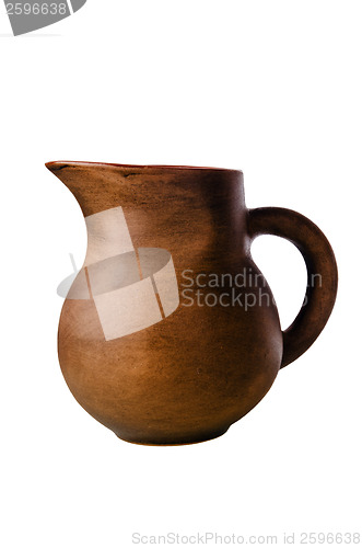 Image of Clay jug, it is isolated on white