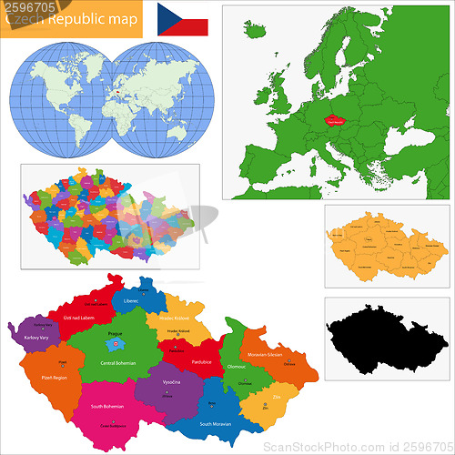 Image of Czech Republic map