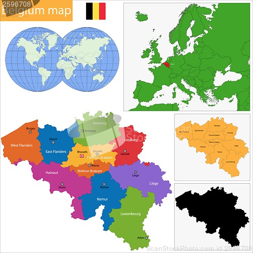 Image of Belgium map