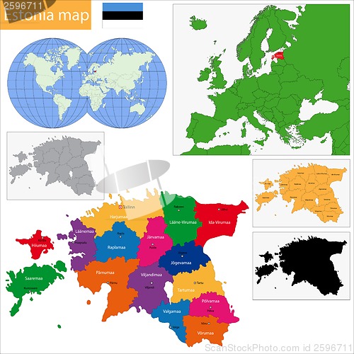 Image of Estonia map
