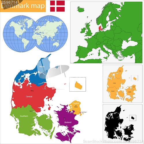 Image of Denmark map