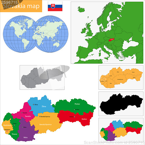 Image of Slovakia map