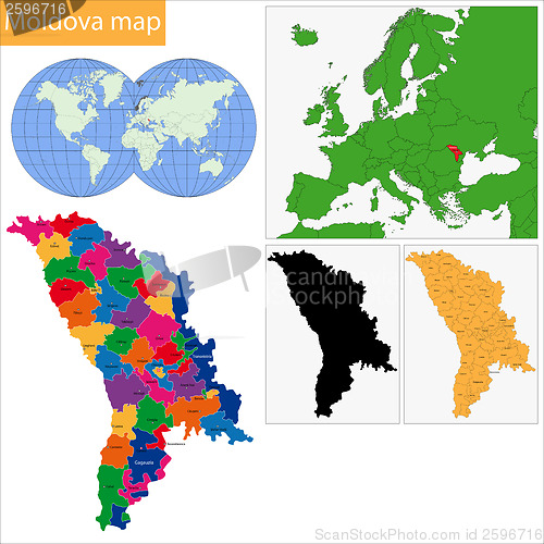 Image of Moldova map