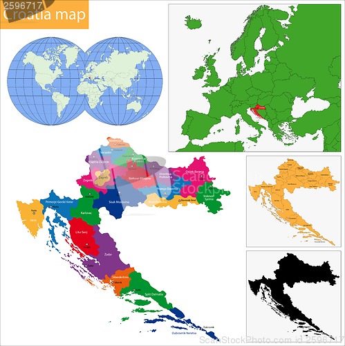 Image of Croatia map