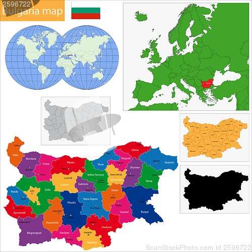 Image of Bulgaria map