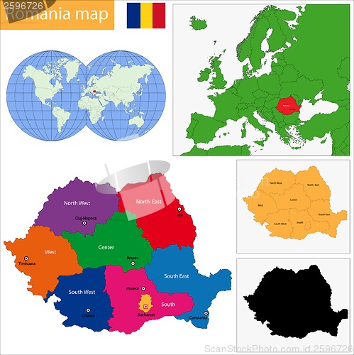 Image of Romania map