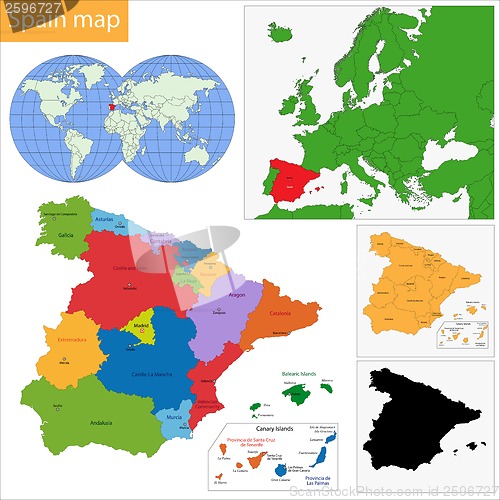 Image of Spain map