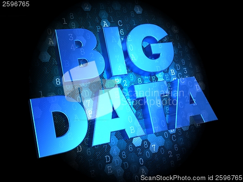 Image of Data Integration on Dark Digital Background.