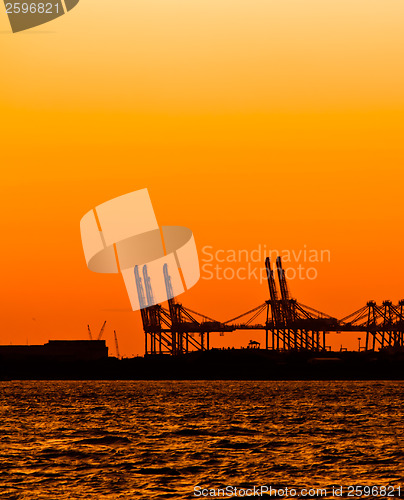 Image of Port with Cranes