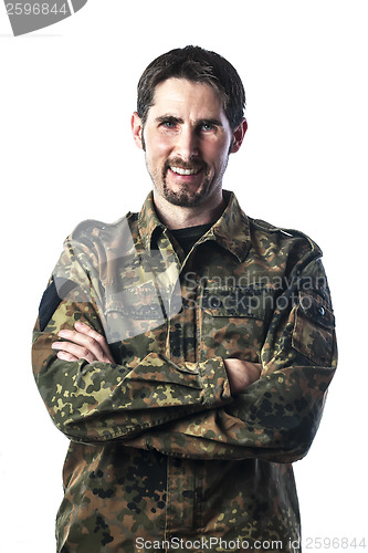 Image of Man with camouflage