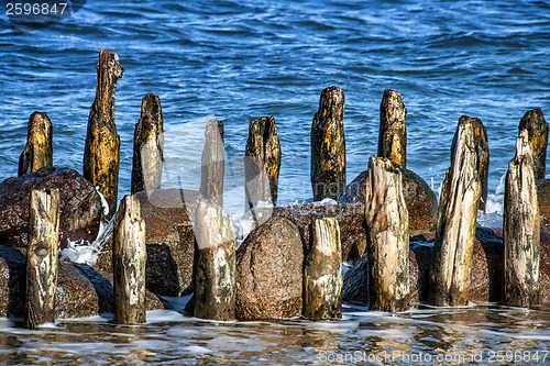 Image of Wooden breakwater