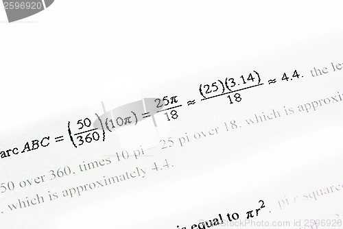 Image of Mathematics calculation