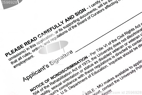 Image of Document signature