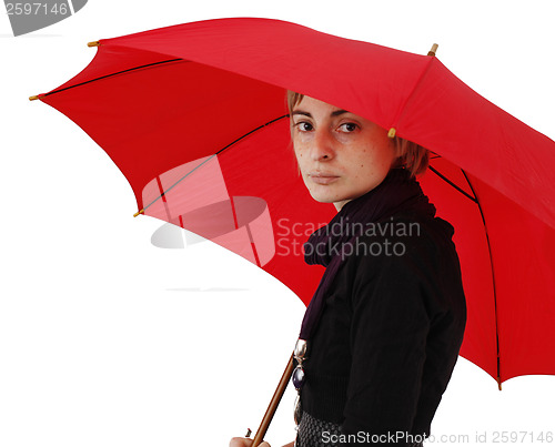 Image of Woman with umbrella