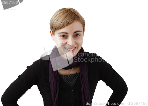 Image of Woman in black