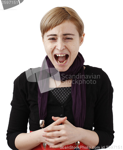 Image of Desperate woman