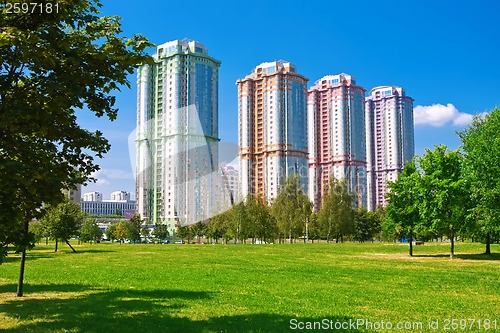 Image of Modern apartment buildings