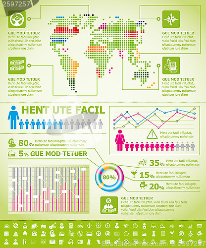 Image of Infographics With Earth Map