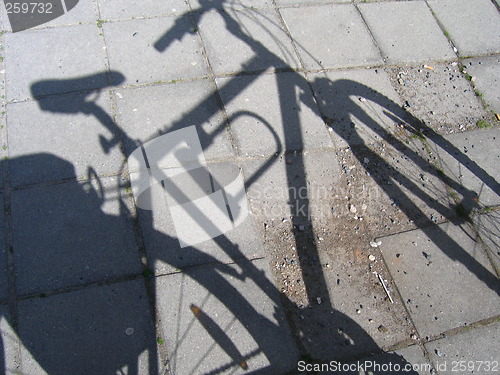 Image of bicycle shadow