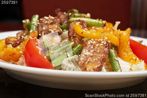 Image of Warm salad with veal