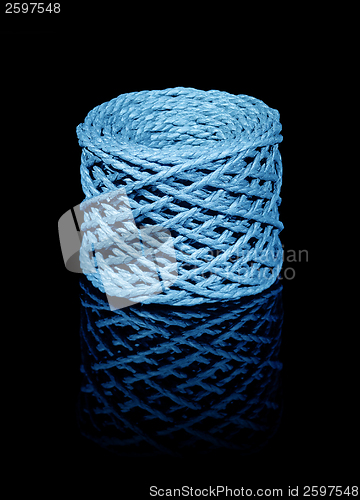 Image of blue twine coil