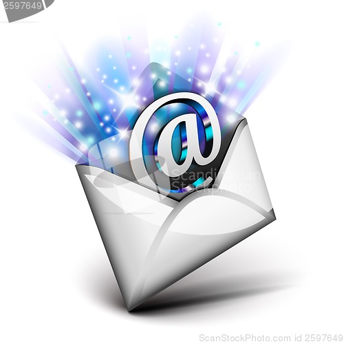 Image of Email radiating