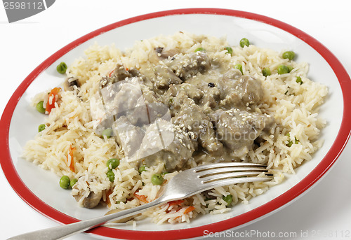 Image of Lamb korma with veg pilau