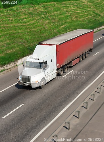 Image of Truck on highway