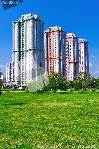 Image of Modern apartment buildings