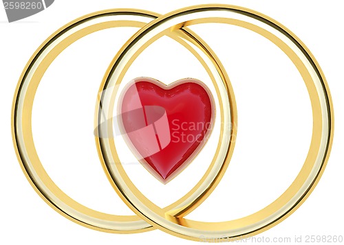 Image of gold wedding rings