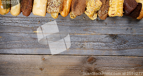 Image of Frame of Various Bread