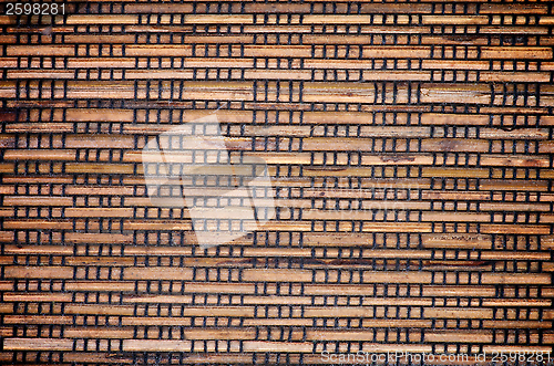 Image of Wicker Straw Mat Background