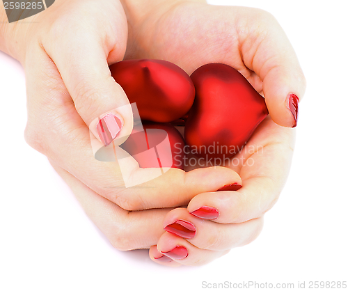 Image of Valentine Hearts in Hands