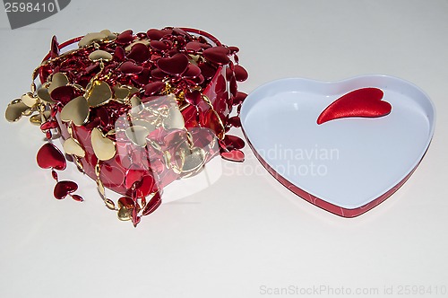 Image of Heart on a white background. Happy Valentines Day 