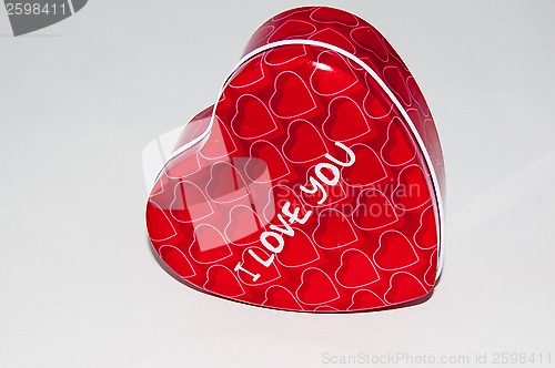 Image of Heart on a white background. Happy Valentines Day 