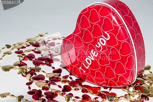 Image of Heart on a white background. Happy Valentines Day 