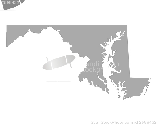 Image of Map of Maryland